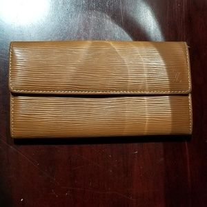 Louis Vuitton Sarah Large Wallet Clutch EPI Vintag